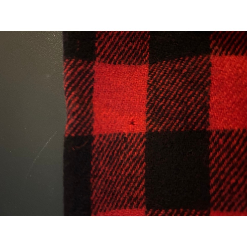 Vintage Sportclad JC Penney Buffalo Plaid Flannel Shirt Red Black L (1210) - Picture 12 of 16
